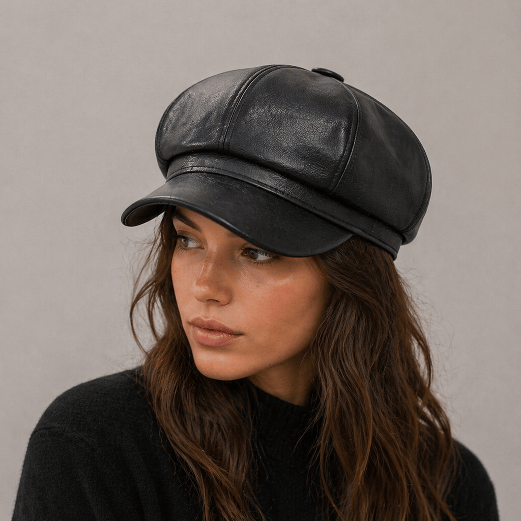 Casquette Gavroche Cuir