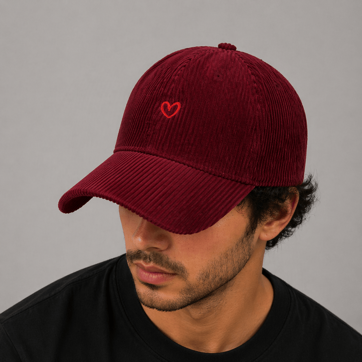 Casquette Velours Cœur