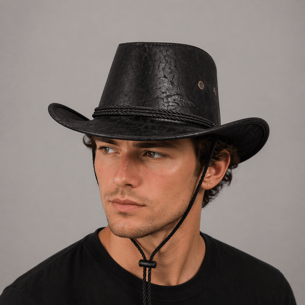 Chapeau Cowboy Effet Cuir