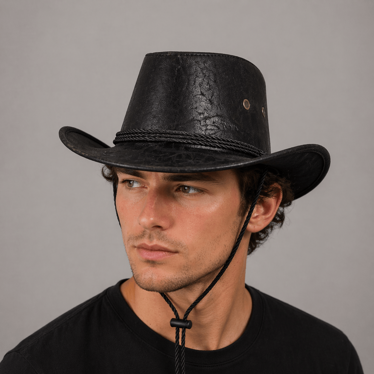 Chapeau Cowboy Effet Cuir