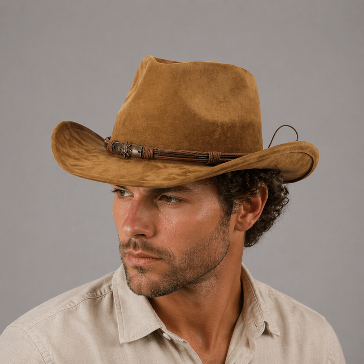 Chapeau Cowboy Bord Courbé