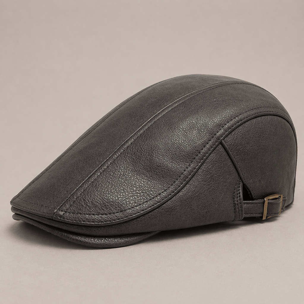 Béret Simili Cuir Vintage