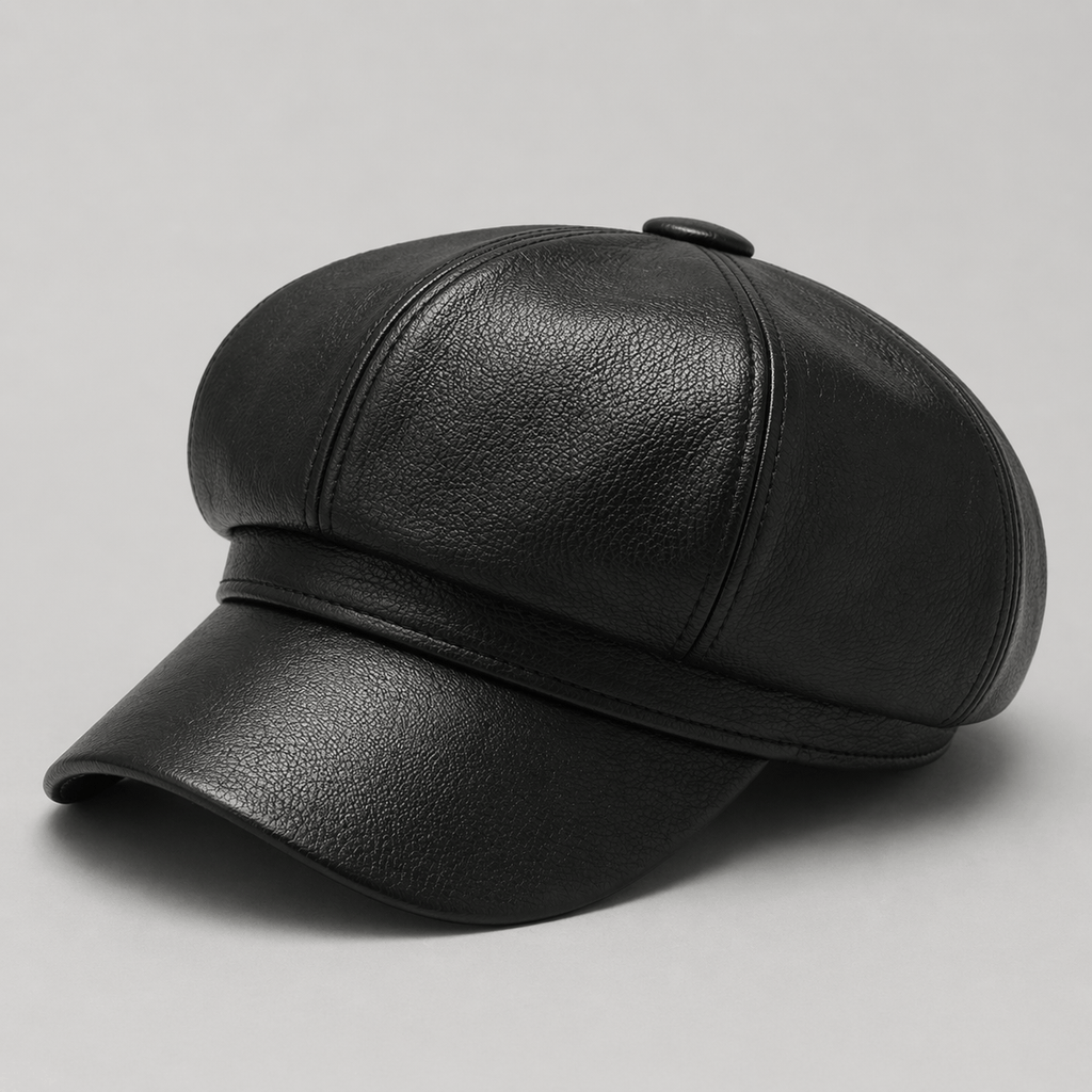 Casquette Gavroche Cuir