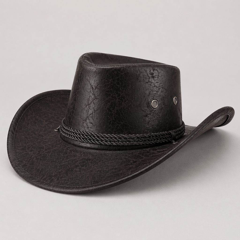 Chapeau Cowboy Effet Cuir
