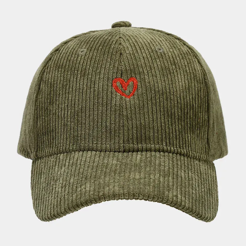 Casquette Velours Cœur