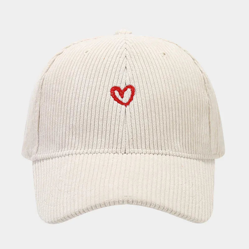Casquette Velours Cœur