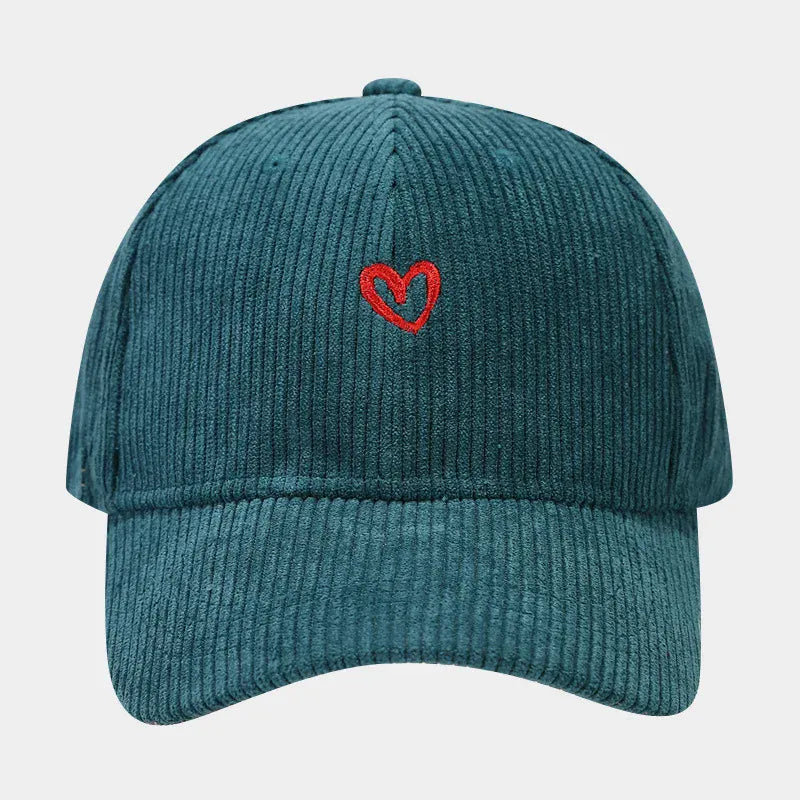 Casquette Velours Cœur