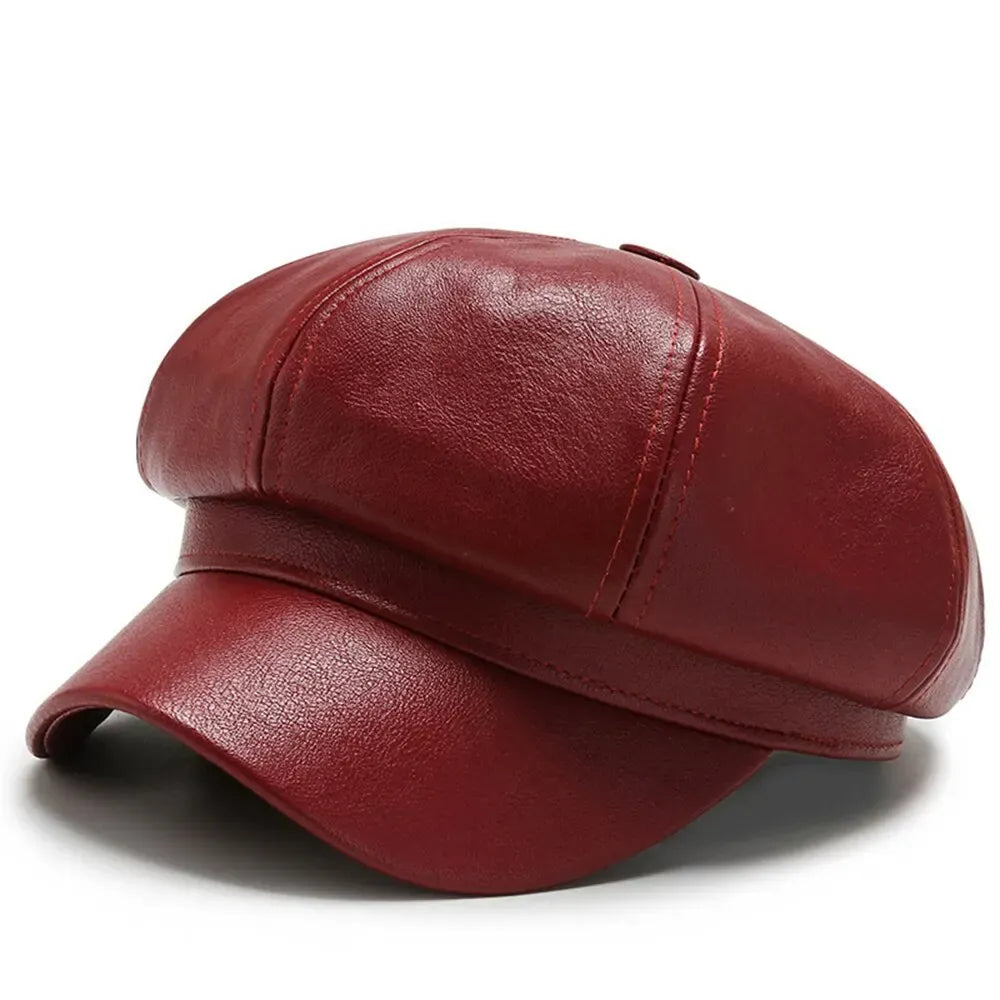 Casquette Gavroche Cuir