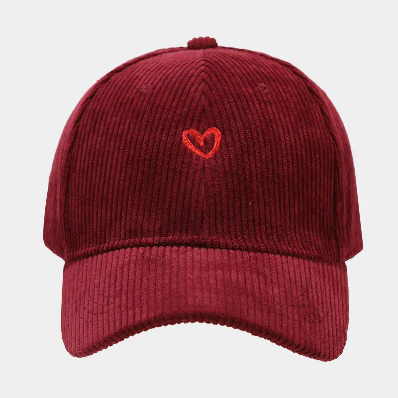 Casquette Velours Cœur