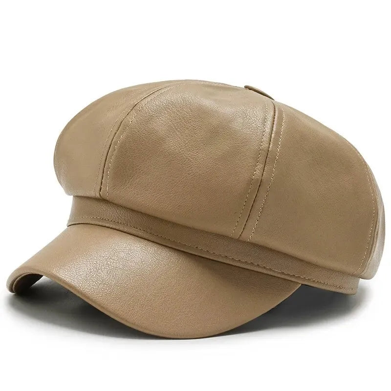 Casquette Gavroche Cuir