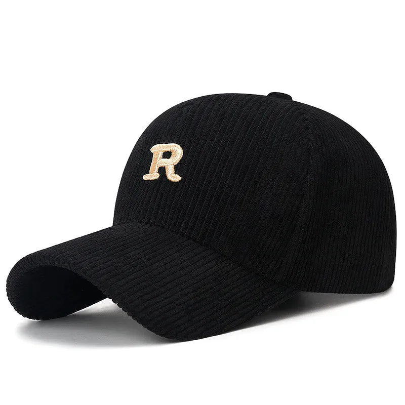 Casquette Velours Lettre R