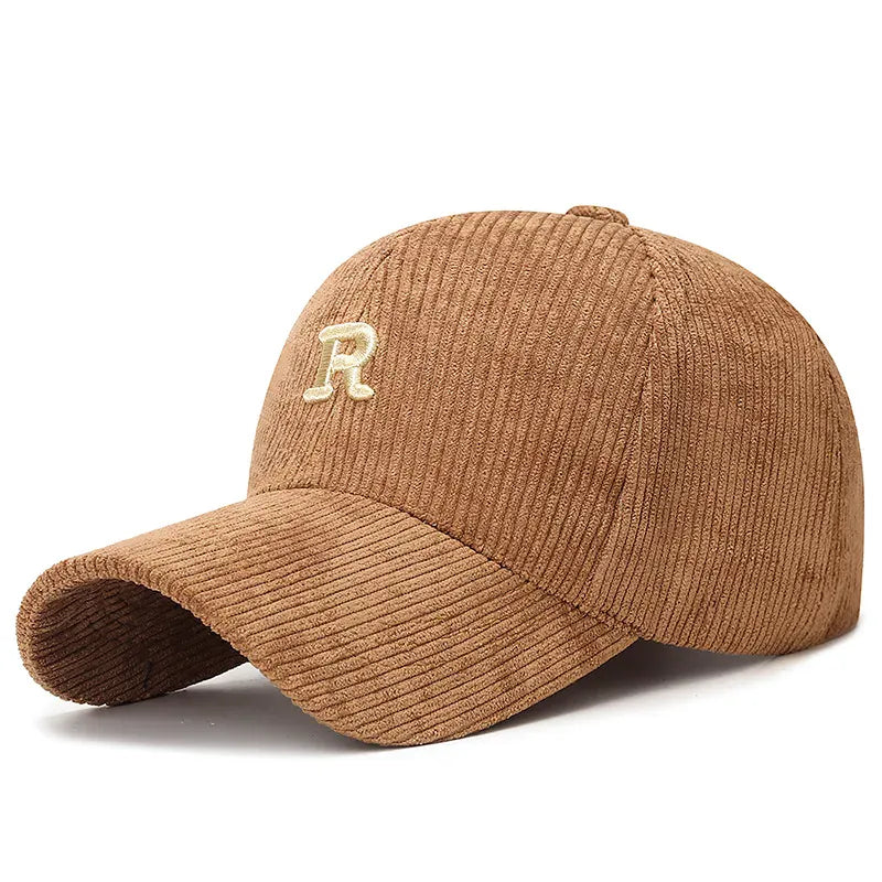 Casquette Velours Lettre R