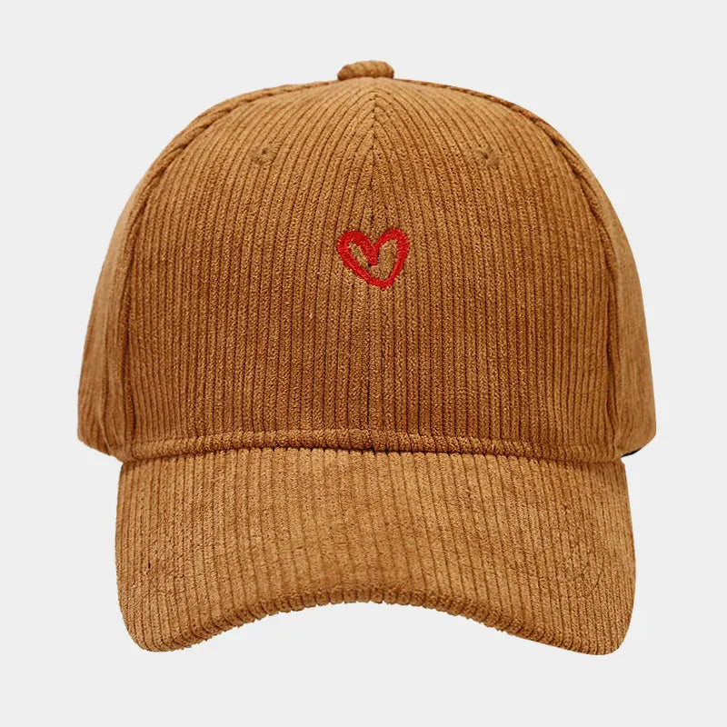 Casquette Velours Cœur