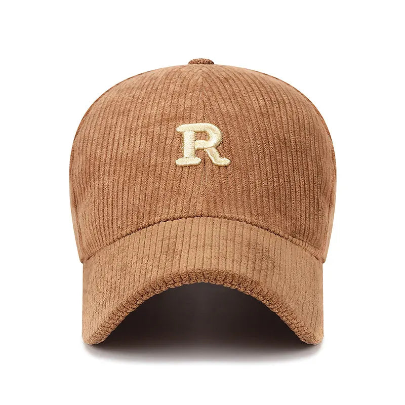 Casquette Velours Lettre R