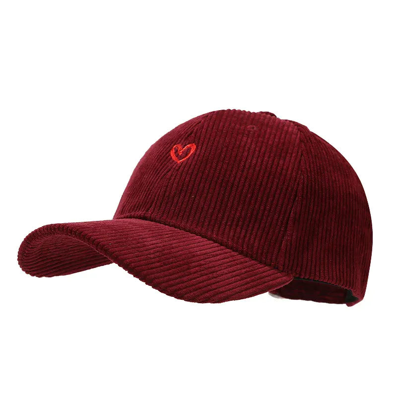 Casquette Velours Cœur