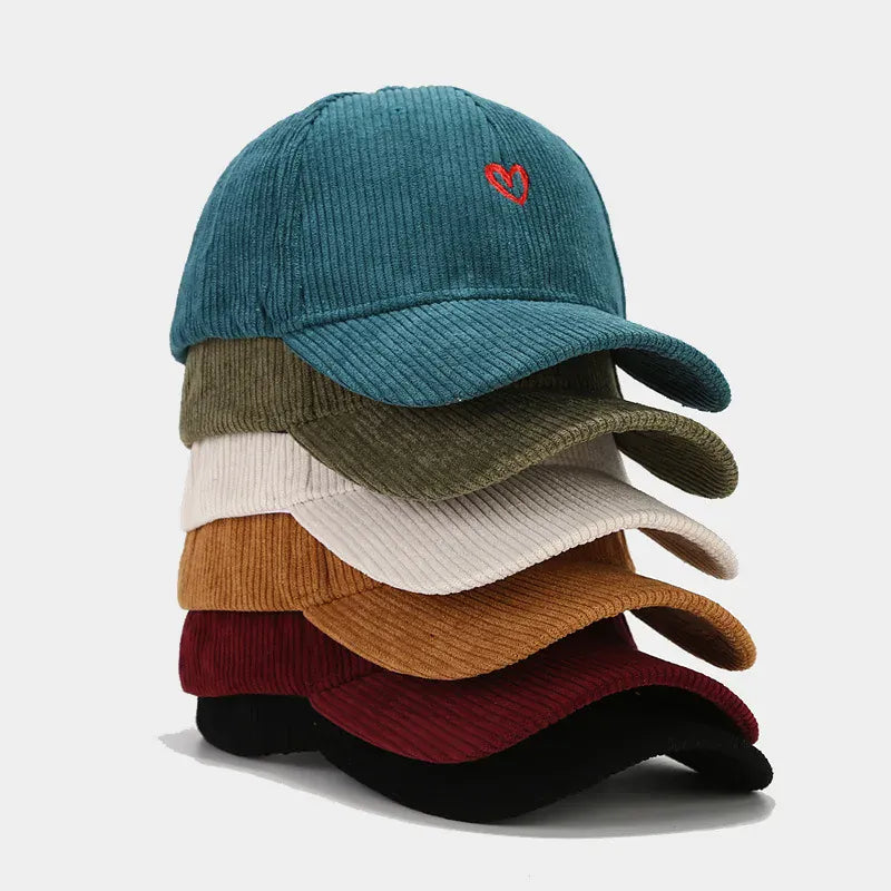 Casquette Velours Cœur