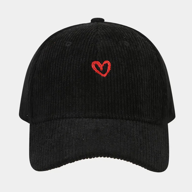 Casquette Velours Cœur