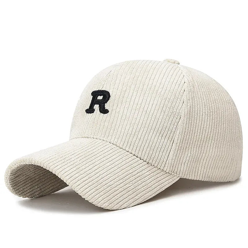 Casquette Velours Lettre R