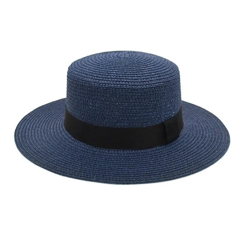 Chapeau de Paille Bord Plat