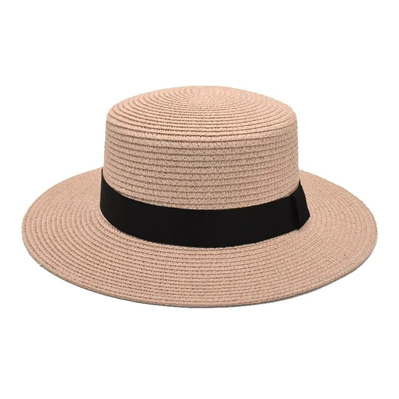 Chapeau de Paille Bord Plat
