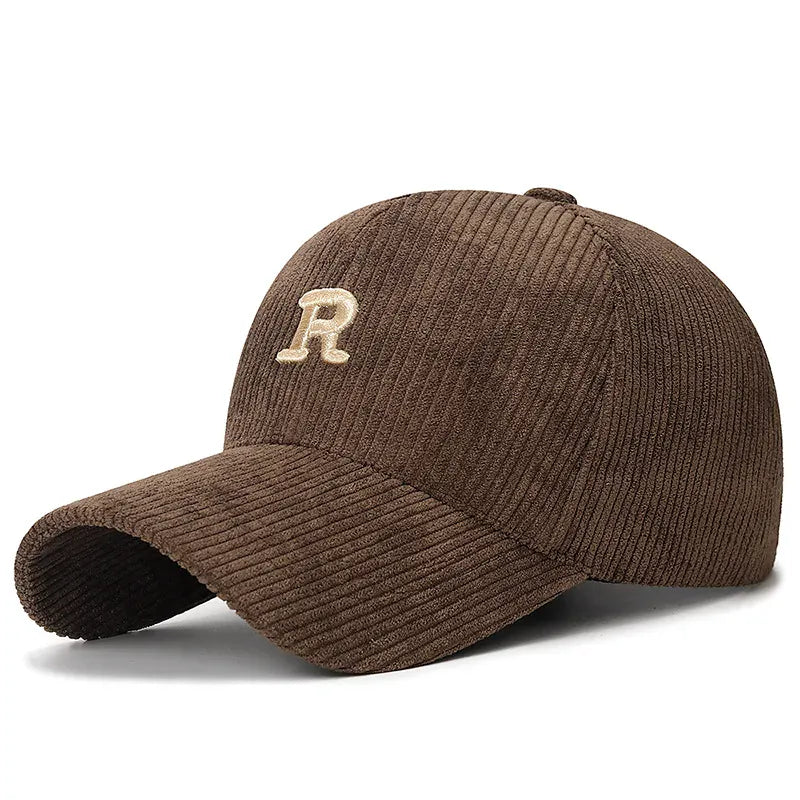 Casquette Velours Lettre R