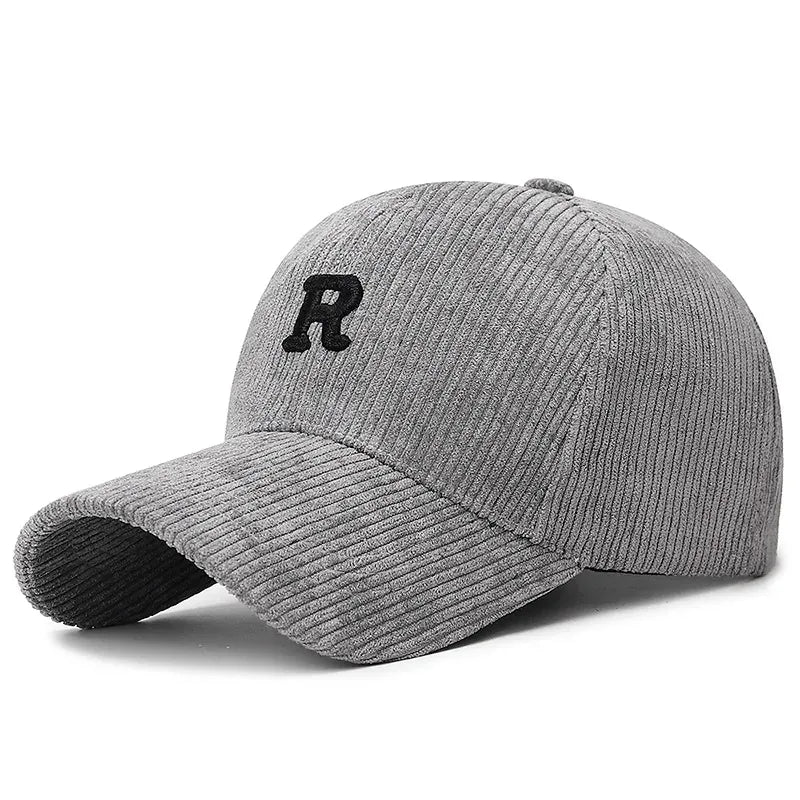 Casquette Velours Lettre R