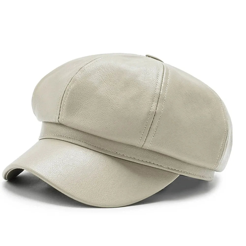 Casquette Gavroche Cuir